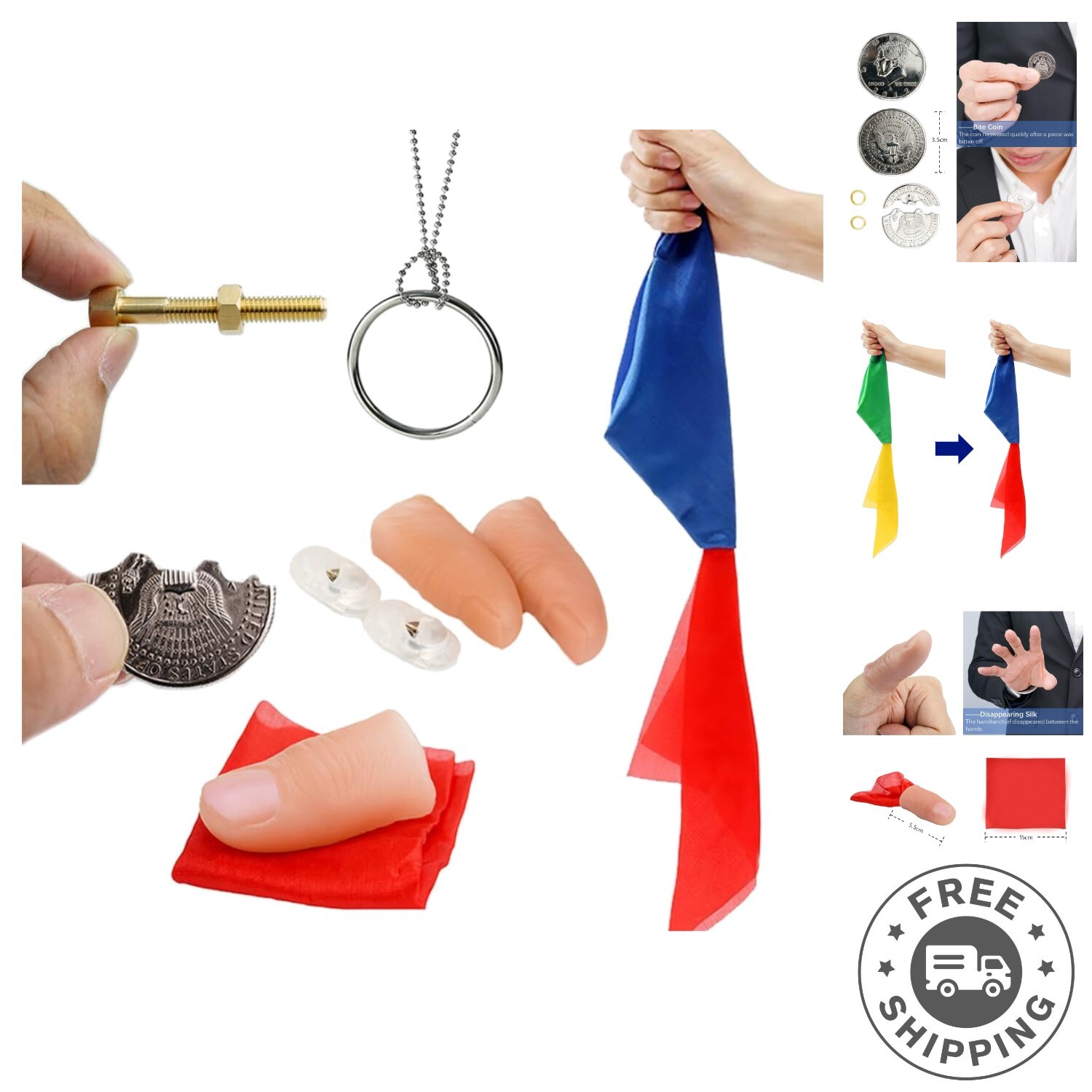 Ultimate 6-Trick Magic Set with Video Instructions - Perfect for Any Occasion