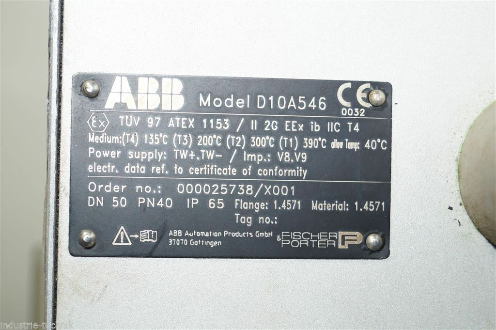Fischer porter D10A546, D10A5465EB MAGNETIC FLOWMETER 000025738