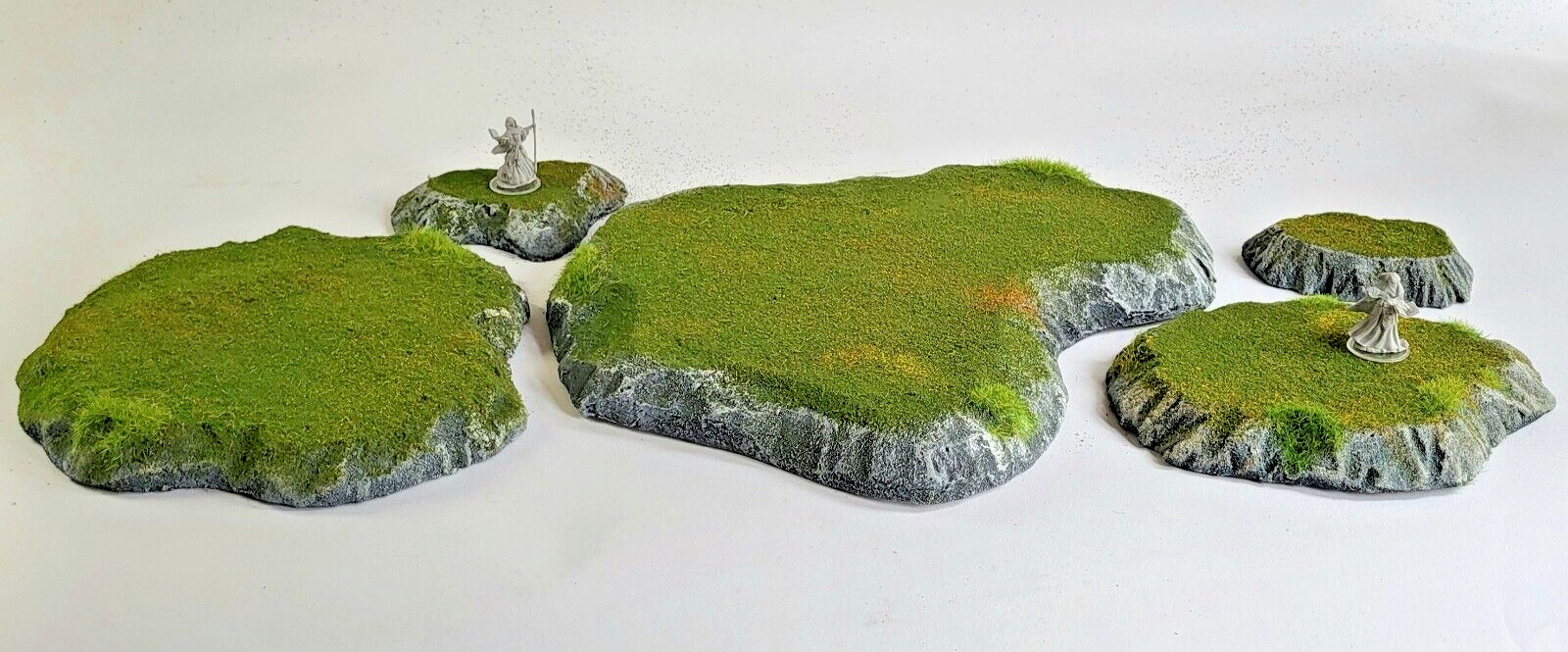 Stackable Wargaming Terrain Hills Scenery  Set of 5 Fully Painted warhammer hill