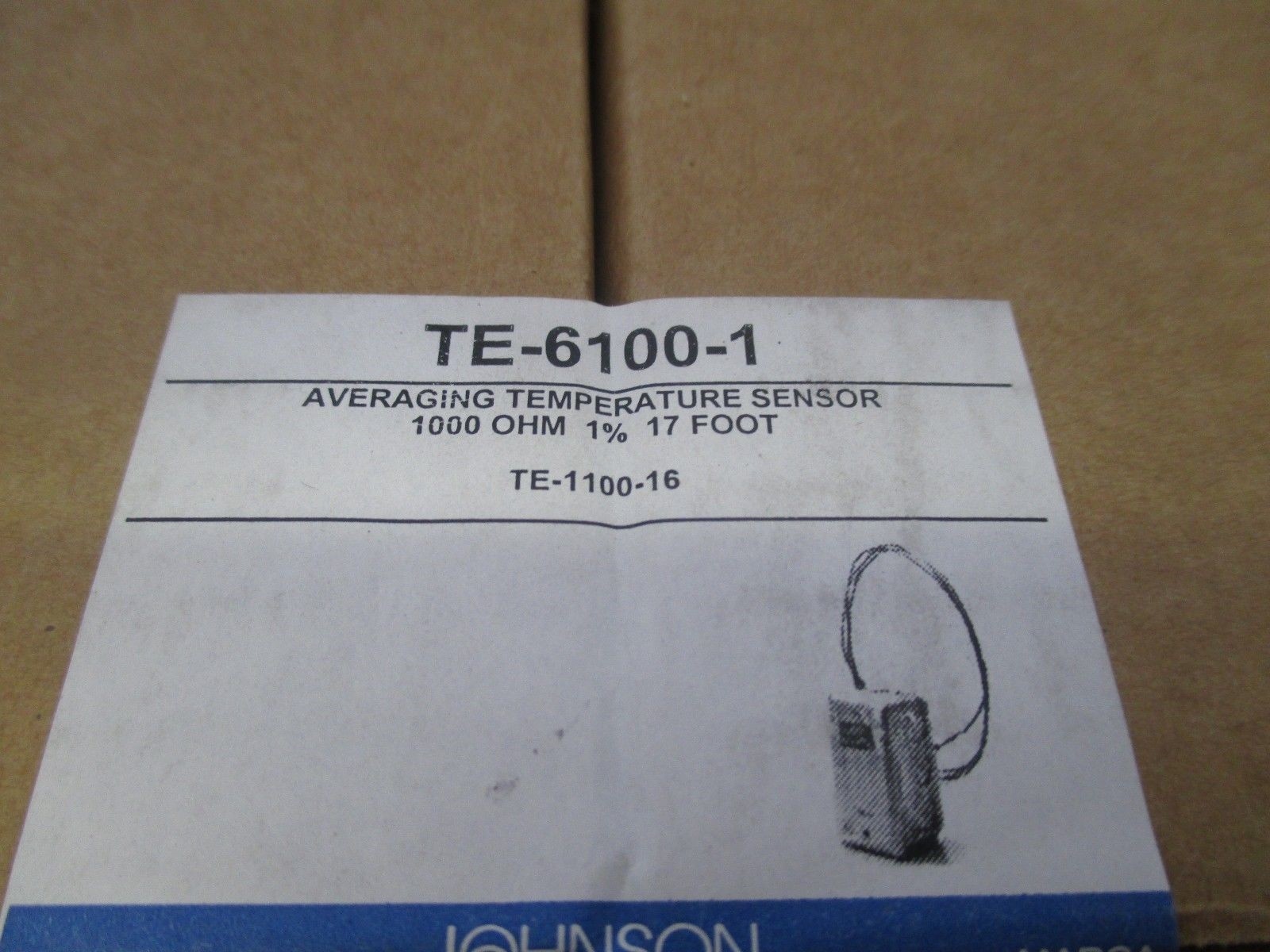 Johnson Controls TE-6100-1 Temperature Sensor new
