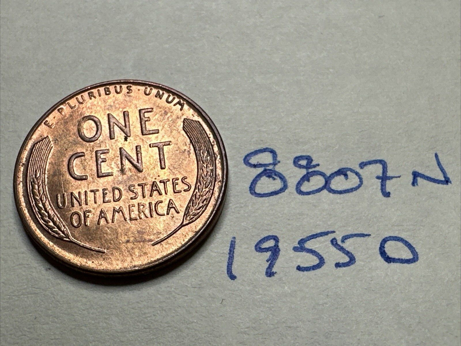 1955-D Lincoln Wheat Cent Penny 8807N