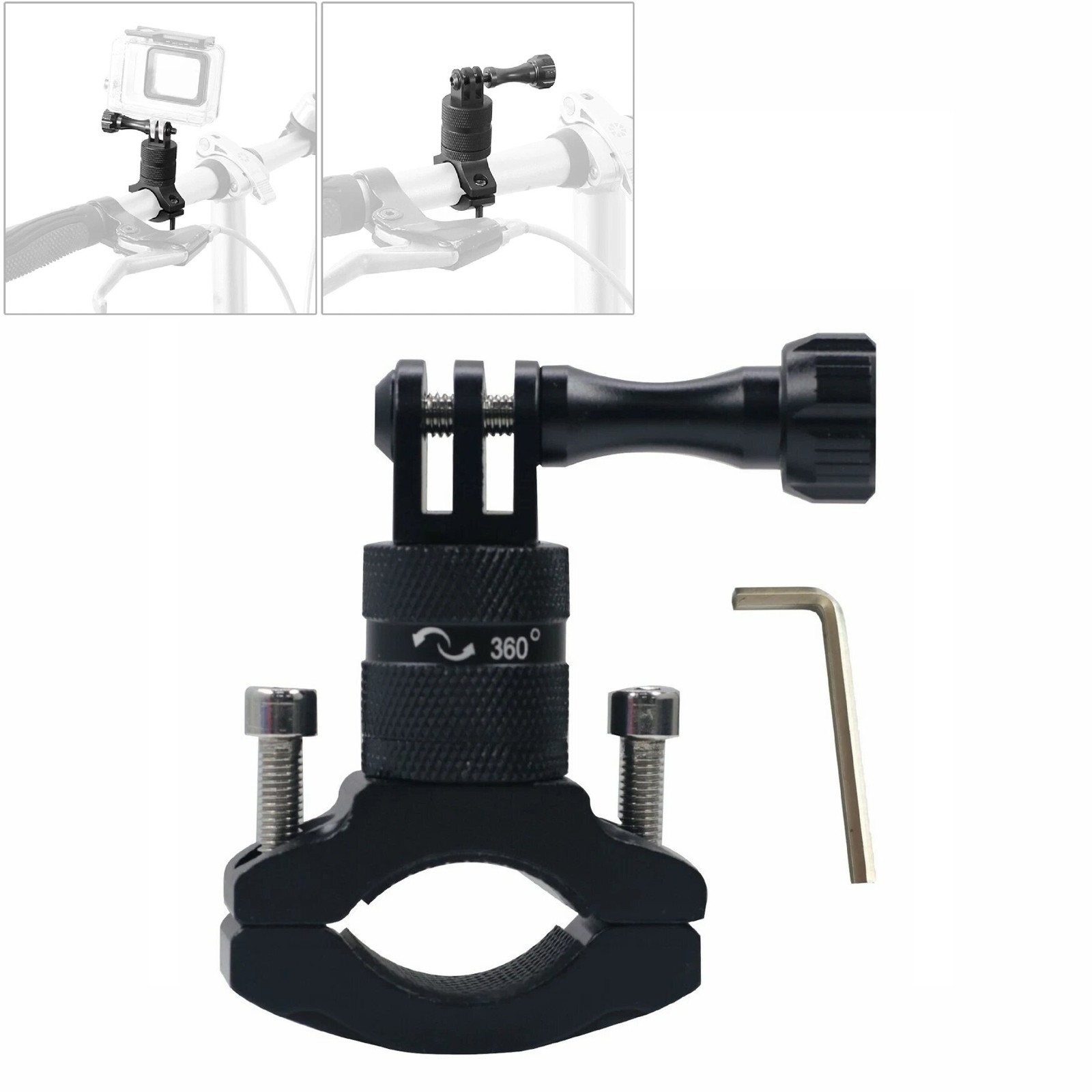 For Gopro Hero 9 8 7 6 Bicycle Bike Motorcycle Handlebar Pole Mount Holder Clamp