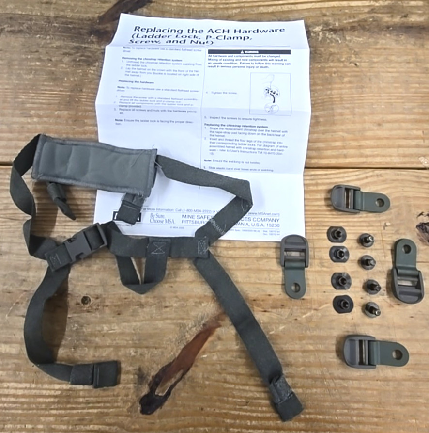 ACH Helmet Hardware Lot Retention System Kit S/M/L