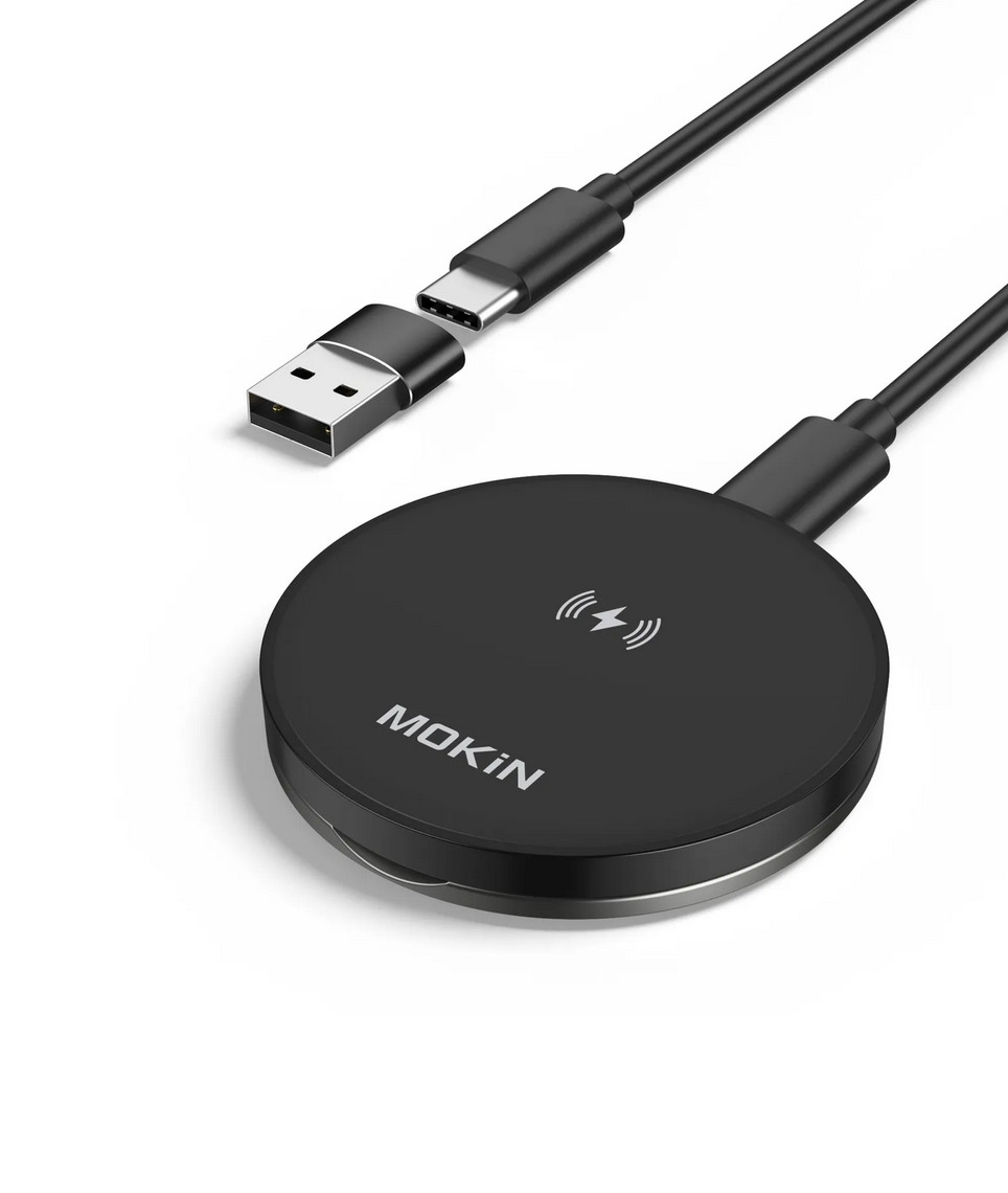 15W Magnetic Wireless Fast Charger - MODEL MOWA0201 - BLACK