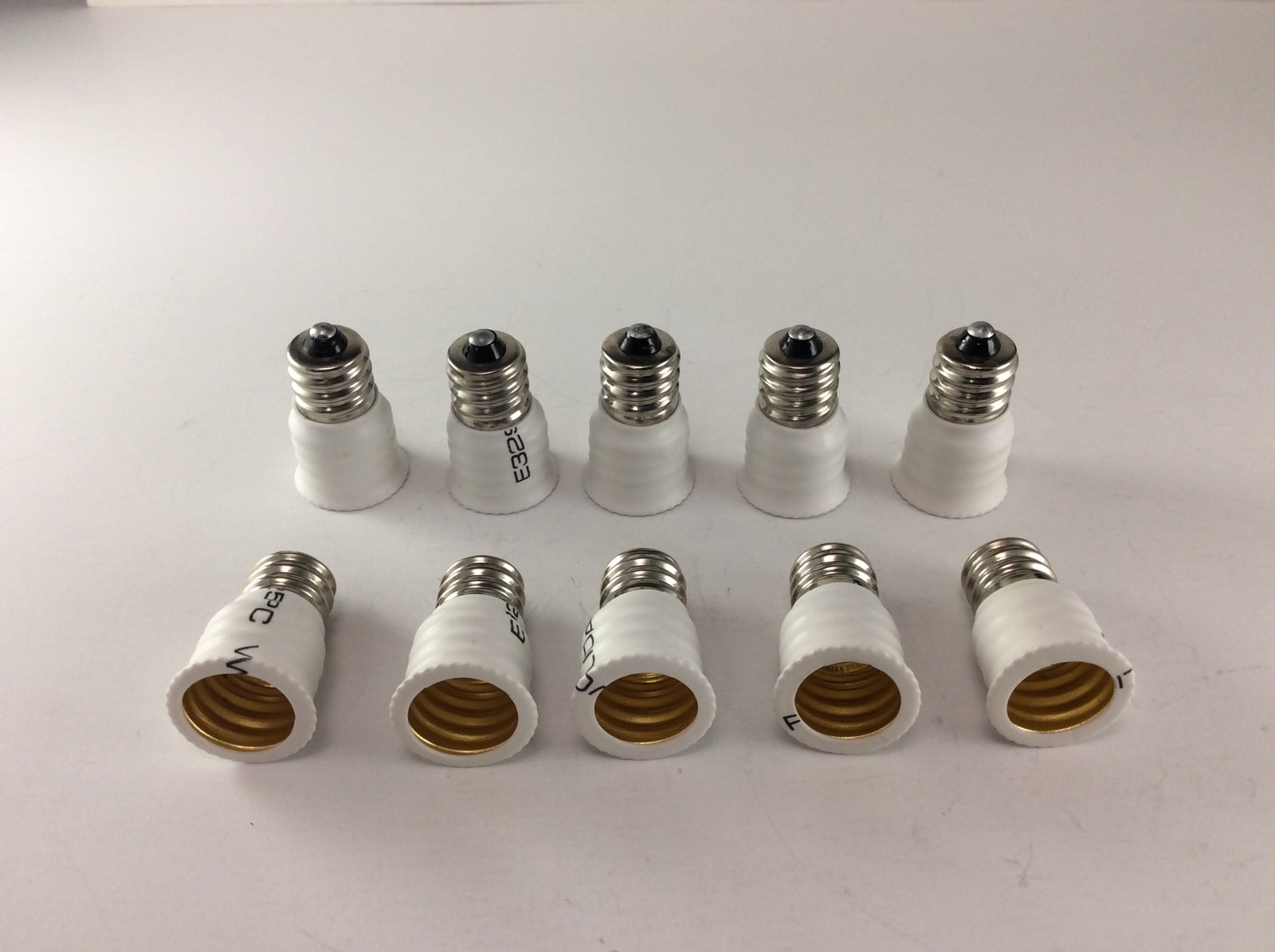 10PC E12 to E14 Smaller Socket Base LED Bulb Lamp Light Adapter Converter Holder