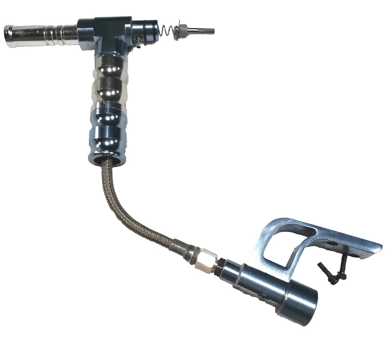Spyder Ice Blue Paintball Gun Vertical Grip Tank Bottom Line Valve Hose Cup Seal