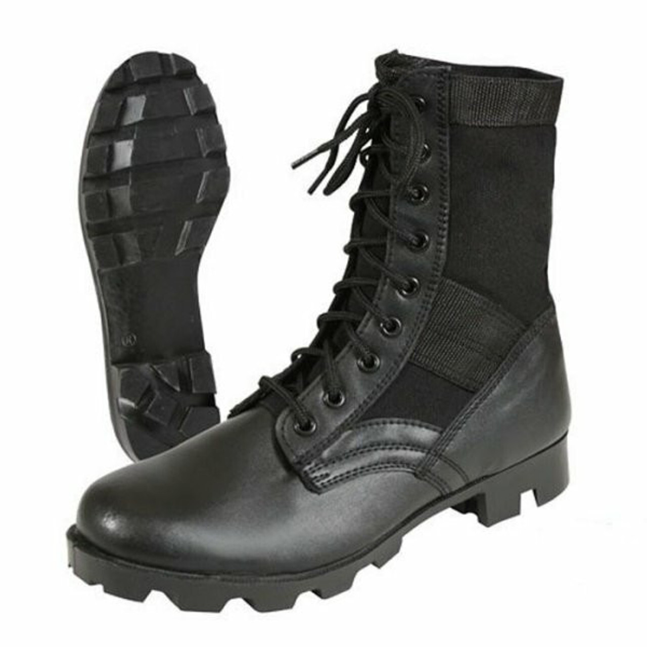Rothco Mens Leather Military G.I. Style 8" Jungle Boots (Sizes: 8-12 Regular)