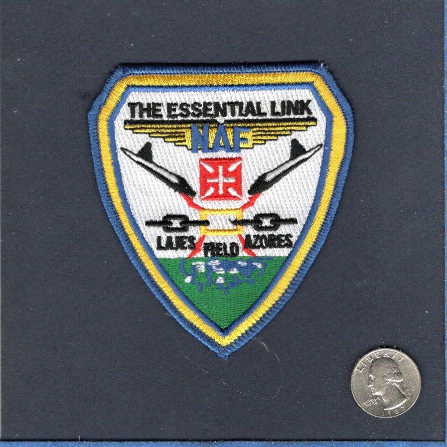 NAF Naval Air Facitity LAJES AZORES US Navy USAF Air Station Base Squadron Patch
