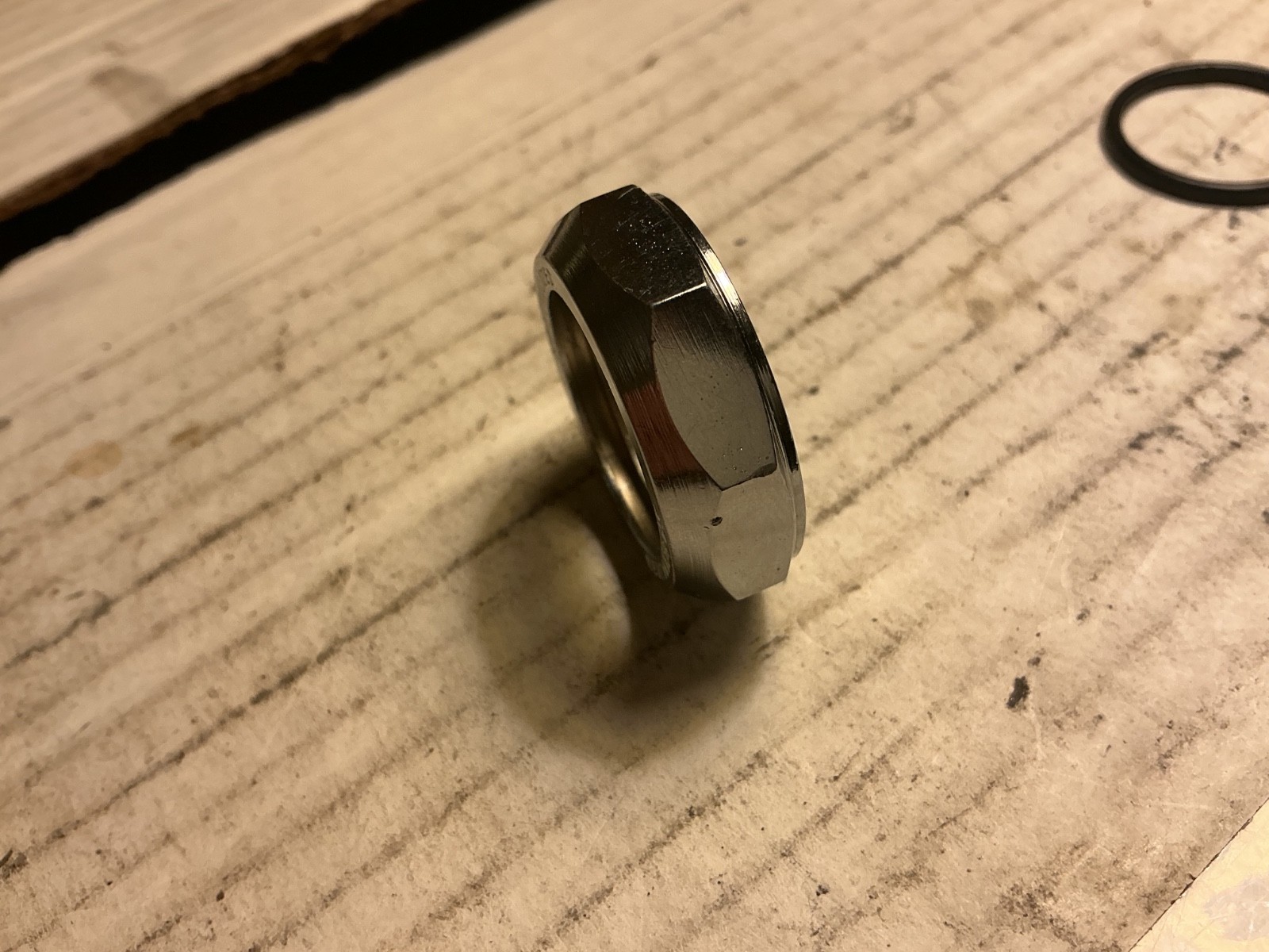 Specialized Bicycle 1" chrome headset locknut
