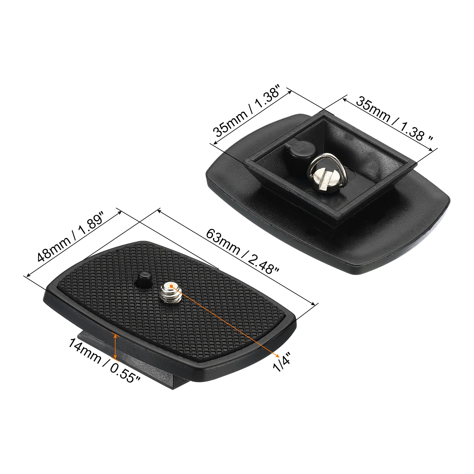 Tripod Quick Release Plate Camera Tripod Adapter Mount Replacement 35mm