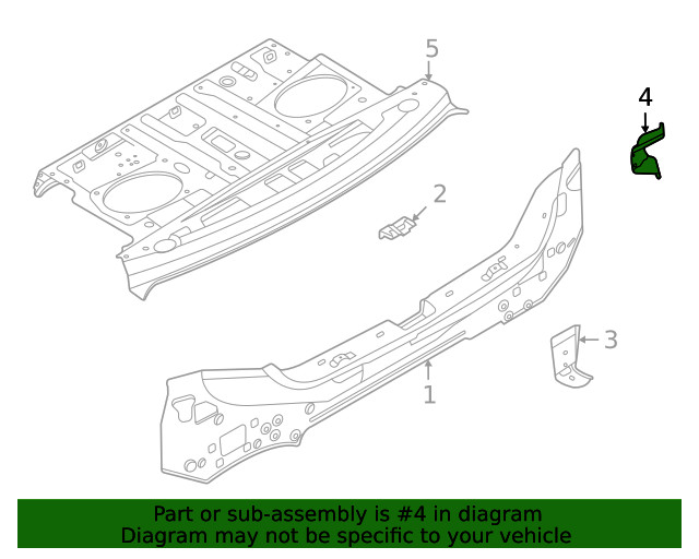 Genuine Nissan Blind Spot Detection System Warning Sensor Bracket K88A4-6LBMA