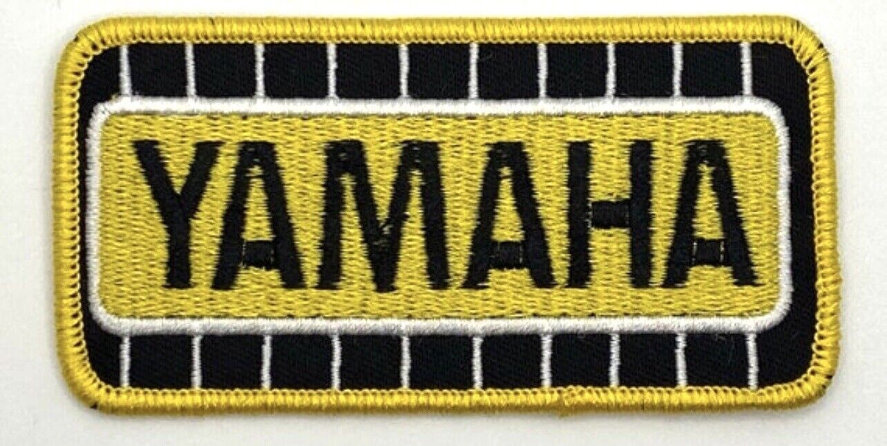 VINTAGE STYLE YAMAHA MOTORCYCLES RACING EMBROIDERED IRON-ON PATCH...PATCH
