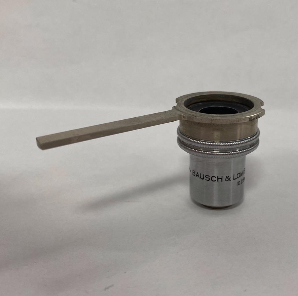 BAUSCH & LOMB 10.25mm 0.40 215T.L MICROSCOPE OBJECTIVE LENS- USED.