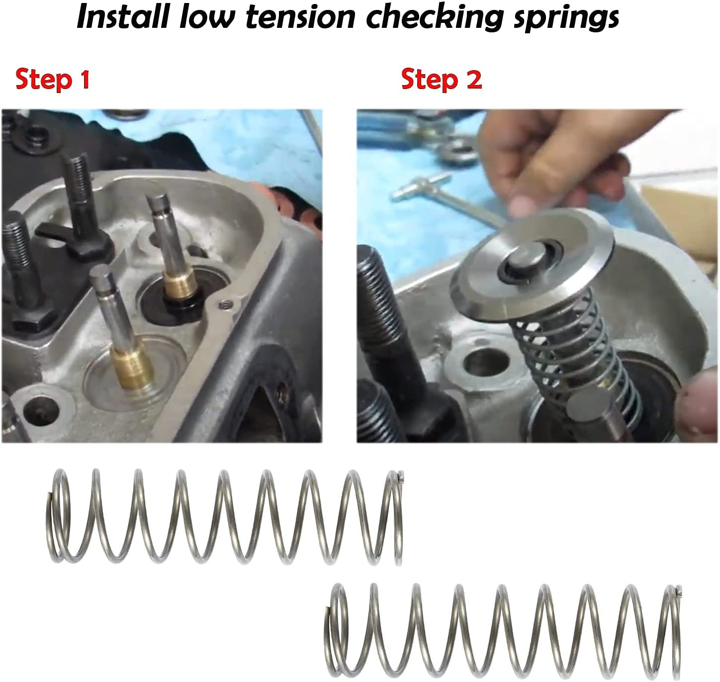 4758-2 Checking Springs Low Tension Replace Valve Spring 0.84" Diameter (2PCS)
