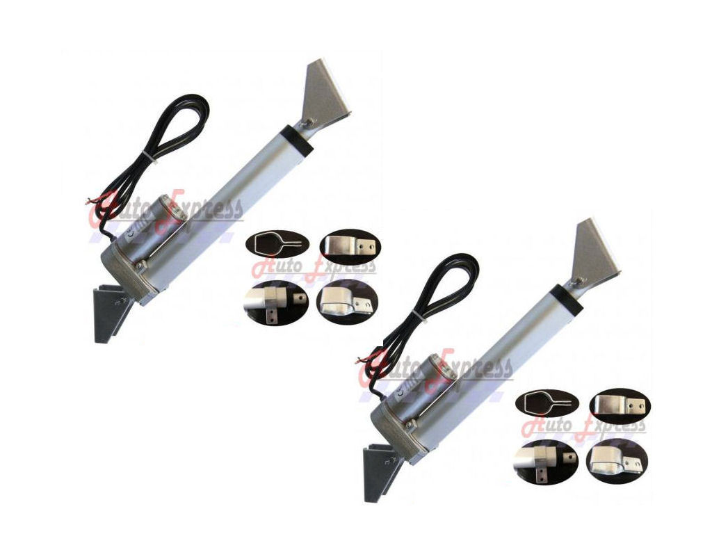2X Heavy Duty 2" Linear Actuator w/Tilt & Mounting Brackets 12V 225lbs Max Pair