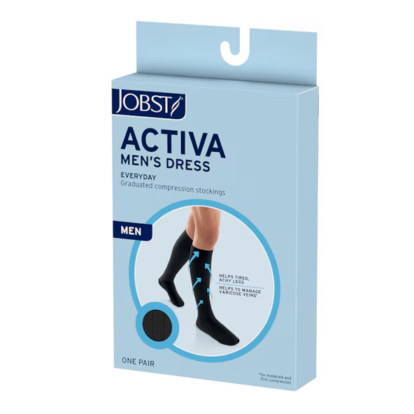 Jobst Activa Mens Dress 20-30 mmHg Knee High Closed Toe