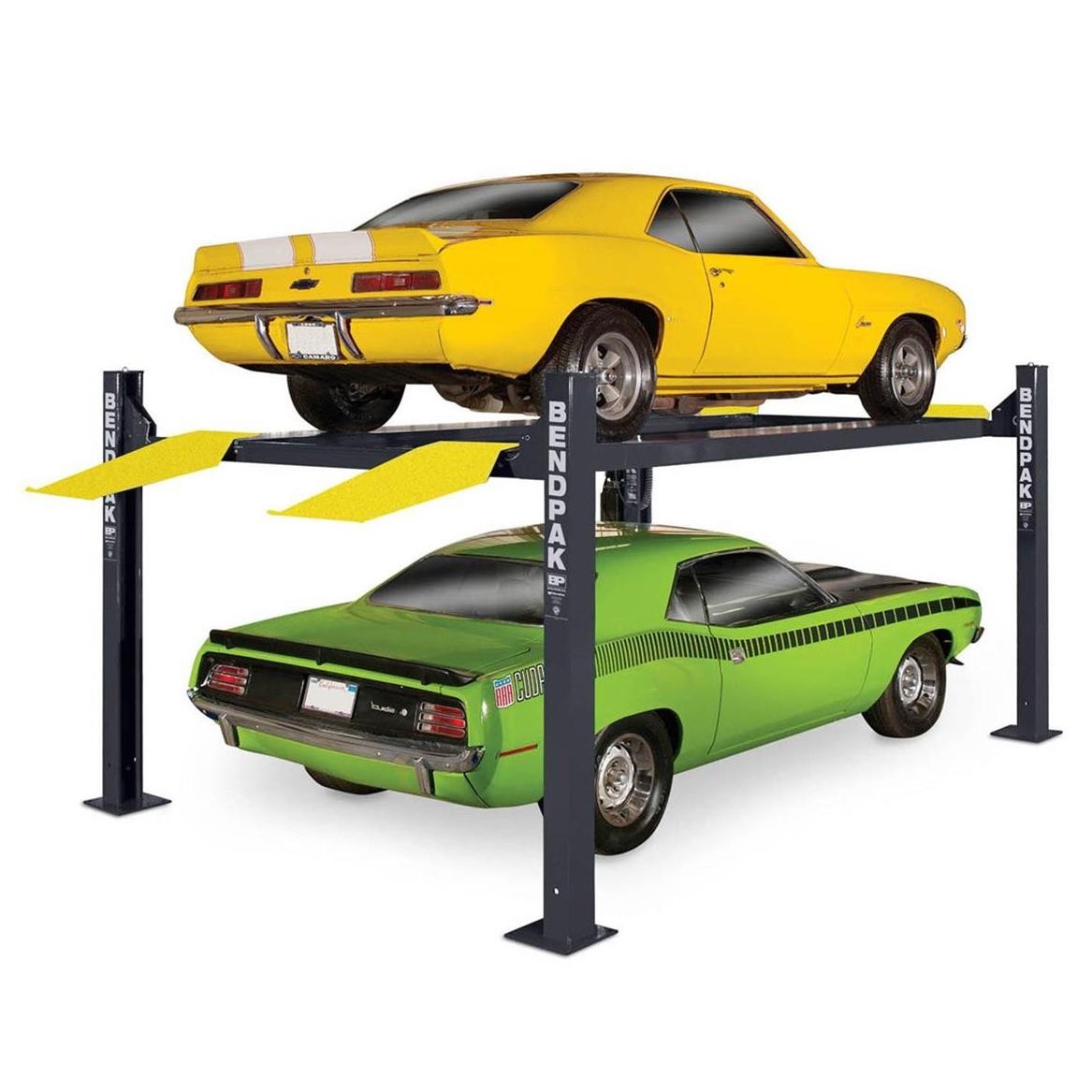 Vehicle Lift HD-9XL Extra Wide 4-post 9000 lbs. Capacity 220 V Gray 74.5" Maximu