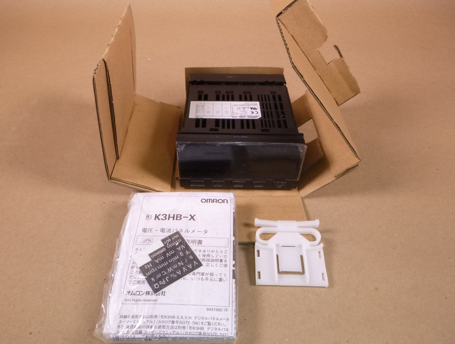 K3HB-XAA Omron Digital Panel Meter ProcMtr, ACcurrnt in, 100-240VAC