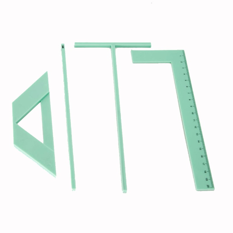 4Pcs/Set Bookbinding Ruler Cover Guide Binding Tool ScrapBooking Album Making