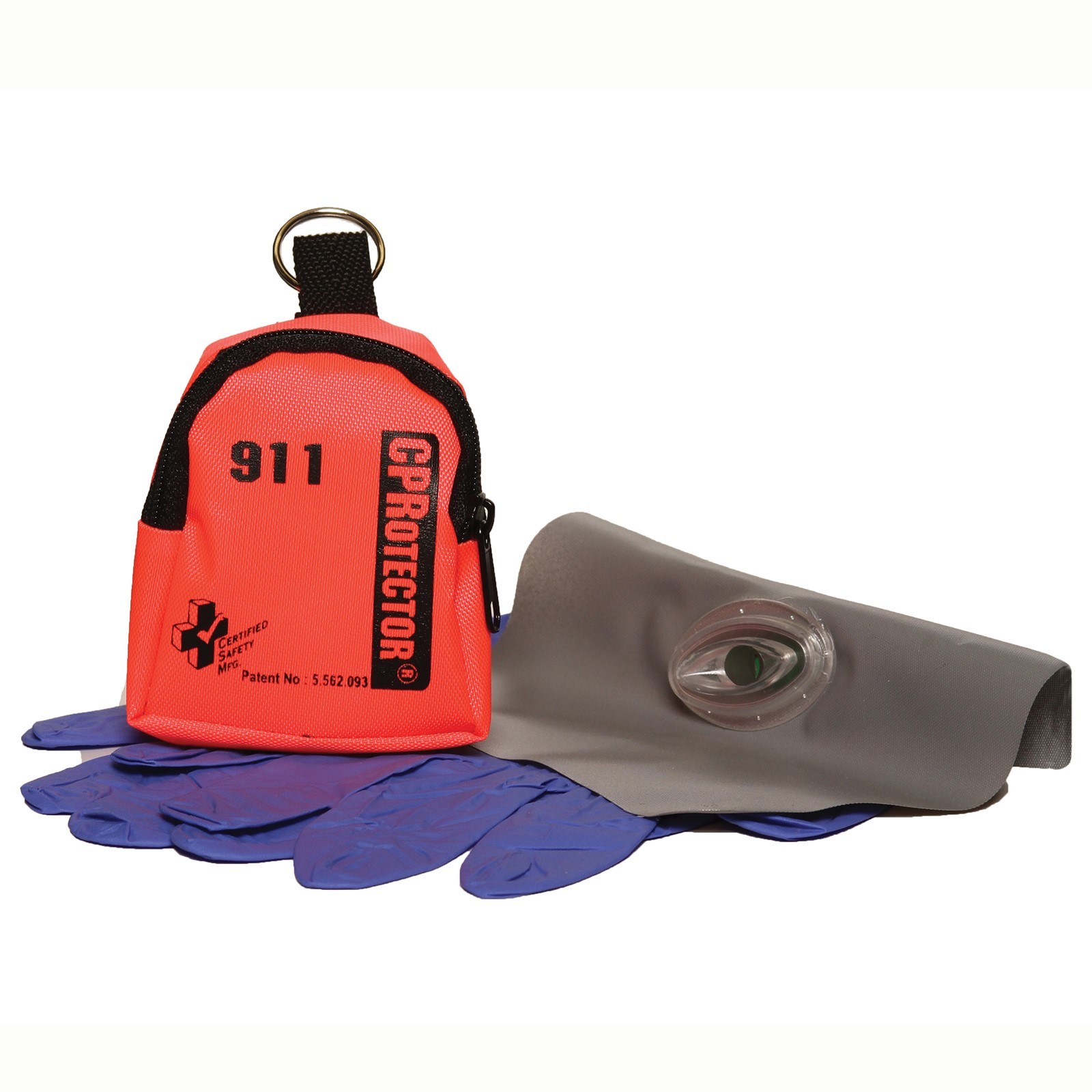 CPR Mouth Barrier Lot of (2) NEW Certified Safety CPRotector 2000 Kit w/ gloves