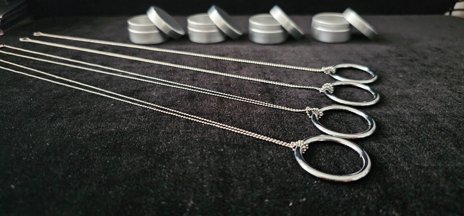 Stainless Steel Magic Ring & Chain - 4 Set (small size)