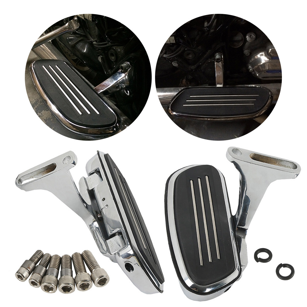 Streamline Passenger Foot Board Floorboard For Harley Touring Road Glide 93-24