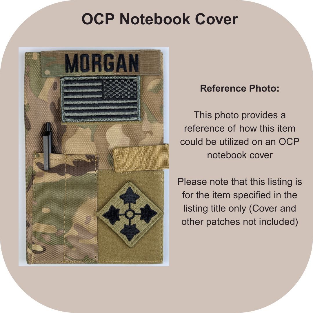 Reverse American Flag Patch; Subdued UCP/ACU Foliage Green; Hook Fastener Patch
