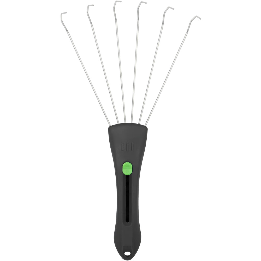 Zenport 15307A Adjustable Hand Rake, Green, Black