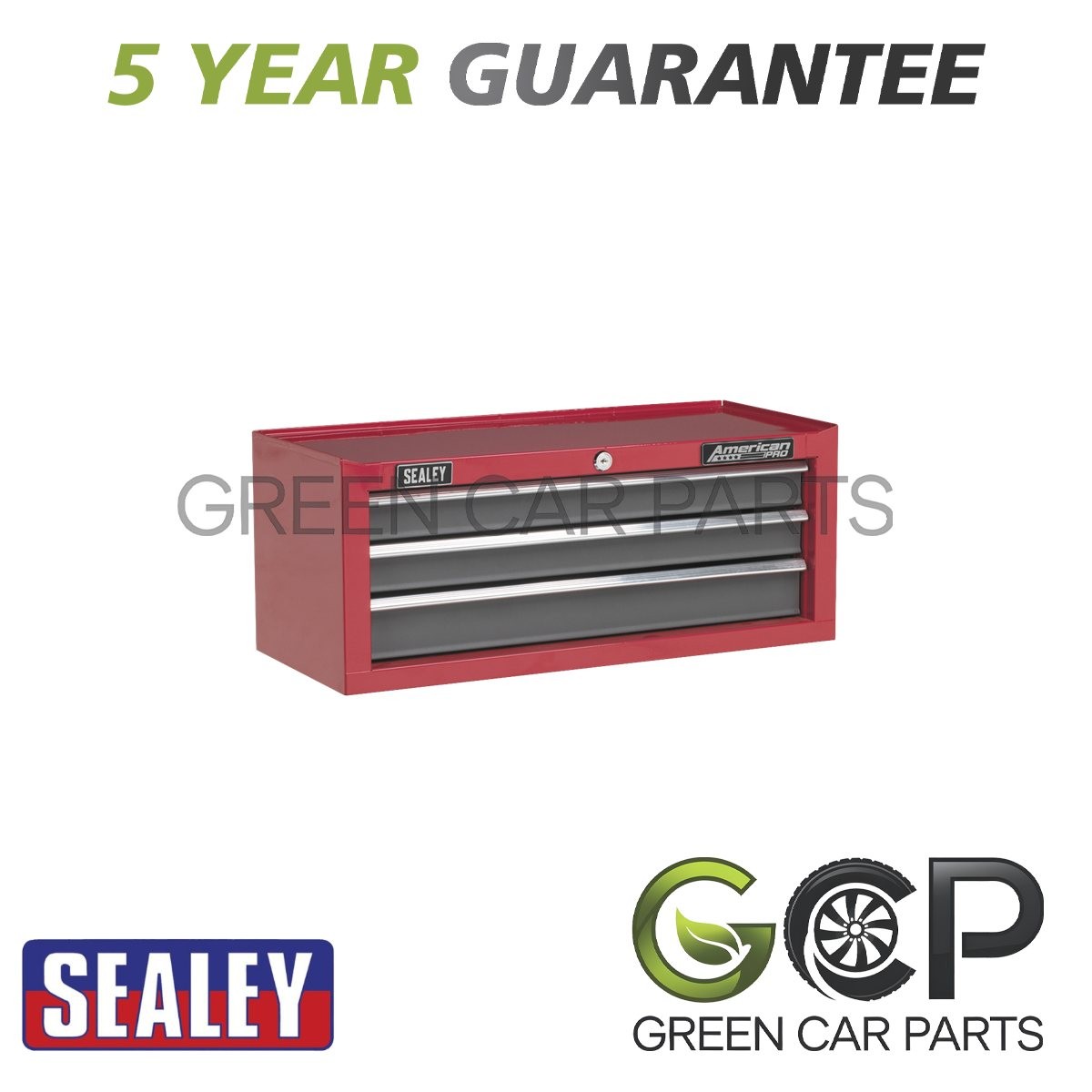 Sealey American PRO� Mid-Box Tool Chest 3 Drawer Red/Grey AP22309BB