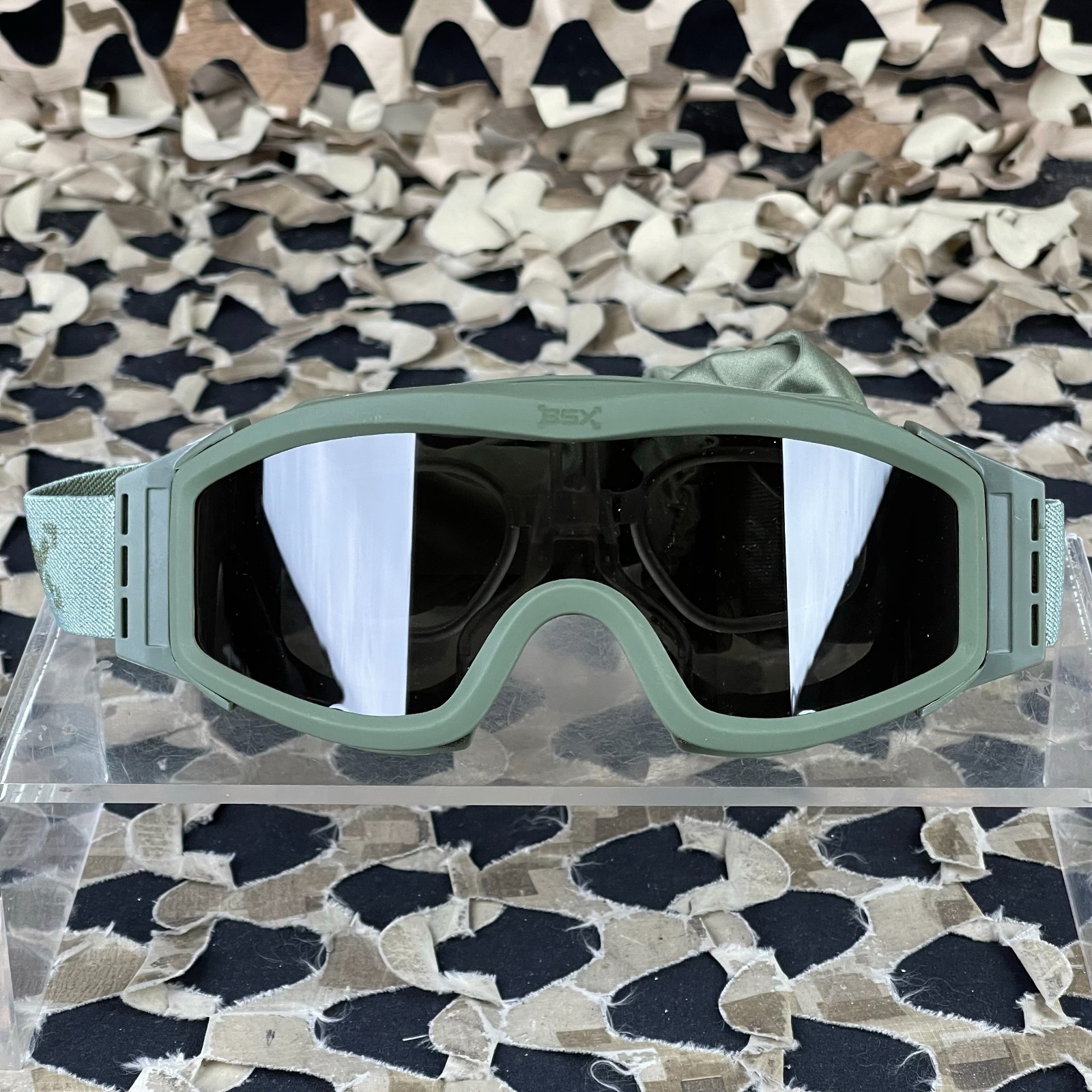 NEW BSX Tango Airsoft Goggle - Standard w/ Multiple Lenses - Olive
