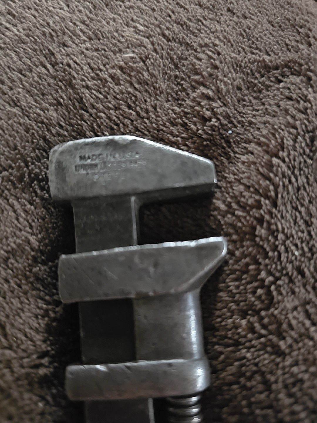 CQES 9" DD Vintage Adjustable Wrench Plus Extra Unbranded Adjustable Wrench