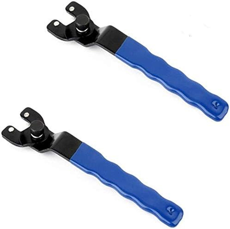 2Pcs Angle Grinder Wrench, Adjustable Pin Spanner, Ergonomic Handle, Carbon Stee