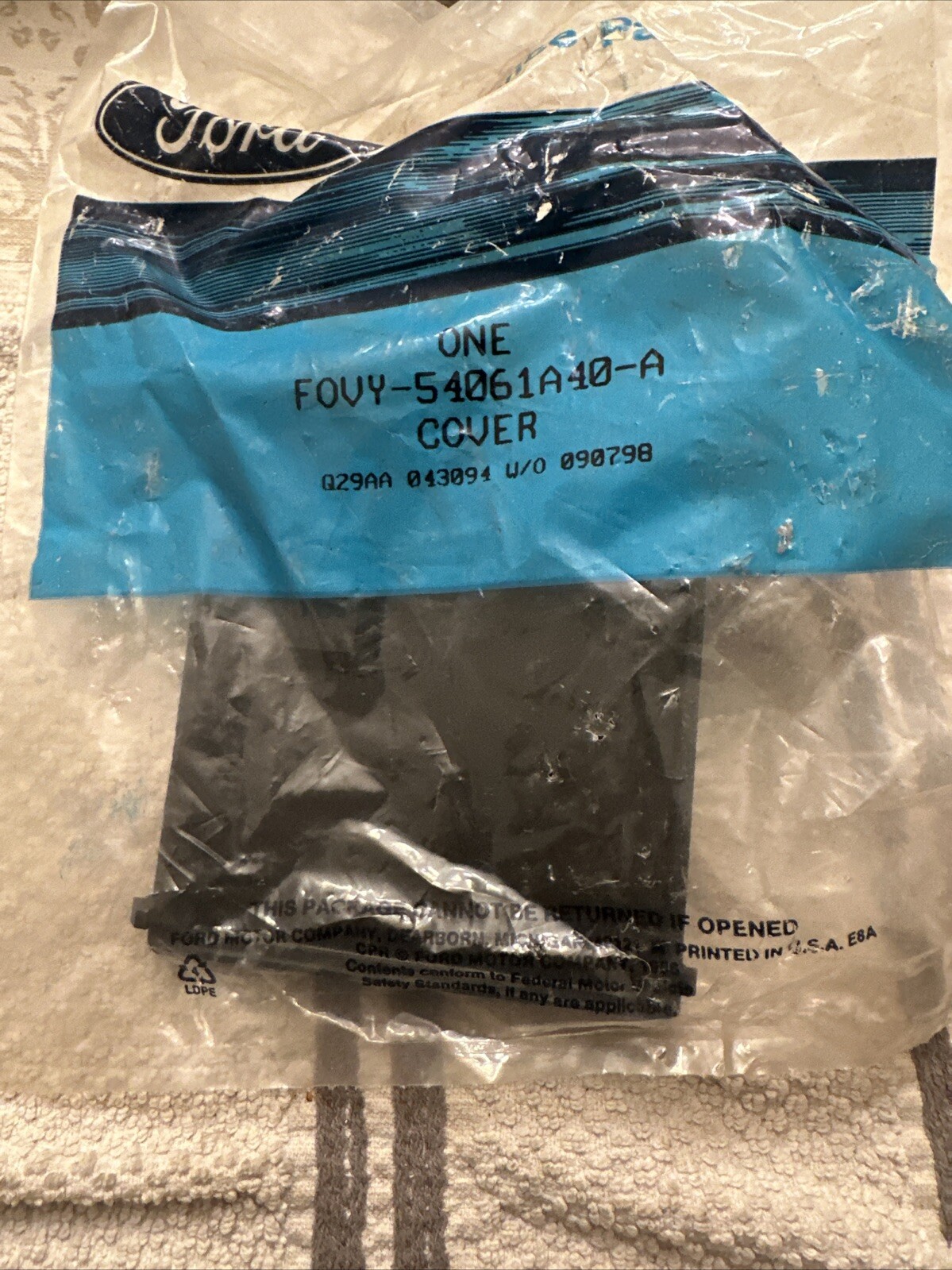 NEW NOS FORD OEM Instrument Panel Dash-Cover FOVY54061A40A