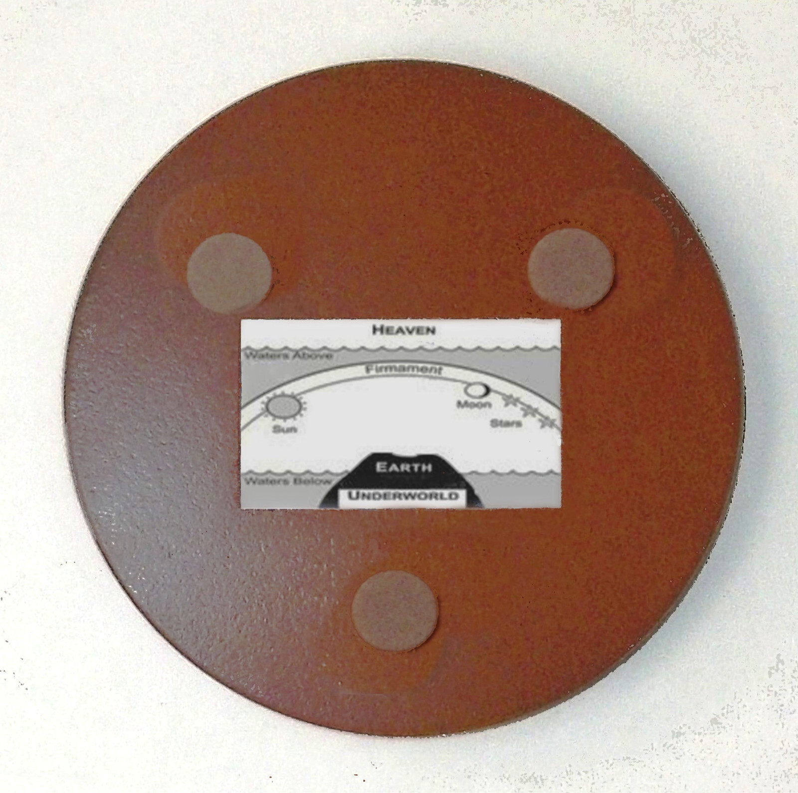 Flat Earth Map Dome Display Model - Sun Moon Stars