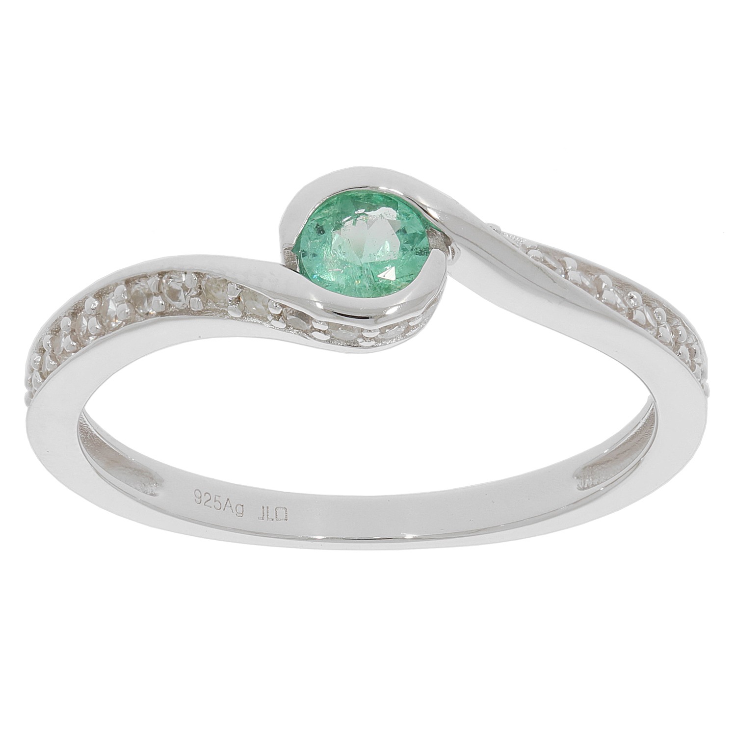 Sterling Silver Semi Mount Ring Setting Round RD 4x4mm