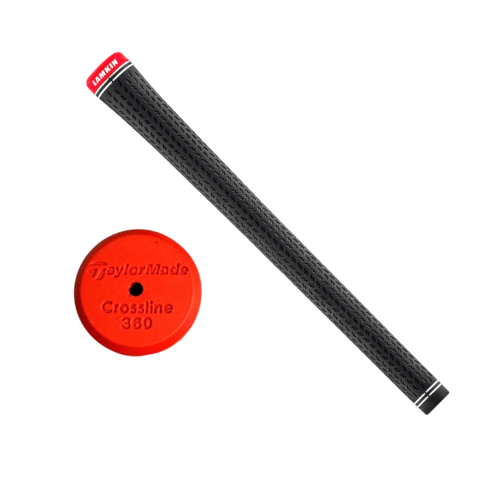 TaylorMade Lamkin Crossline 360 Golf Grips Standard Black/Red .600 Round 50g OEM