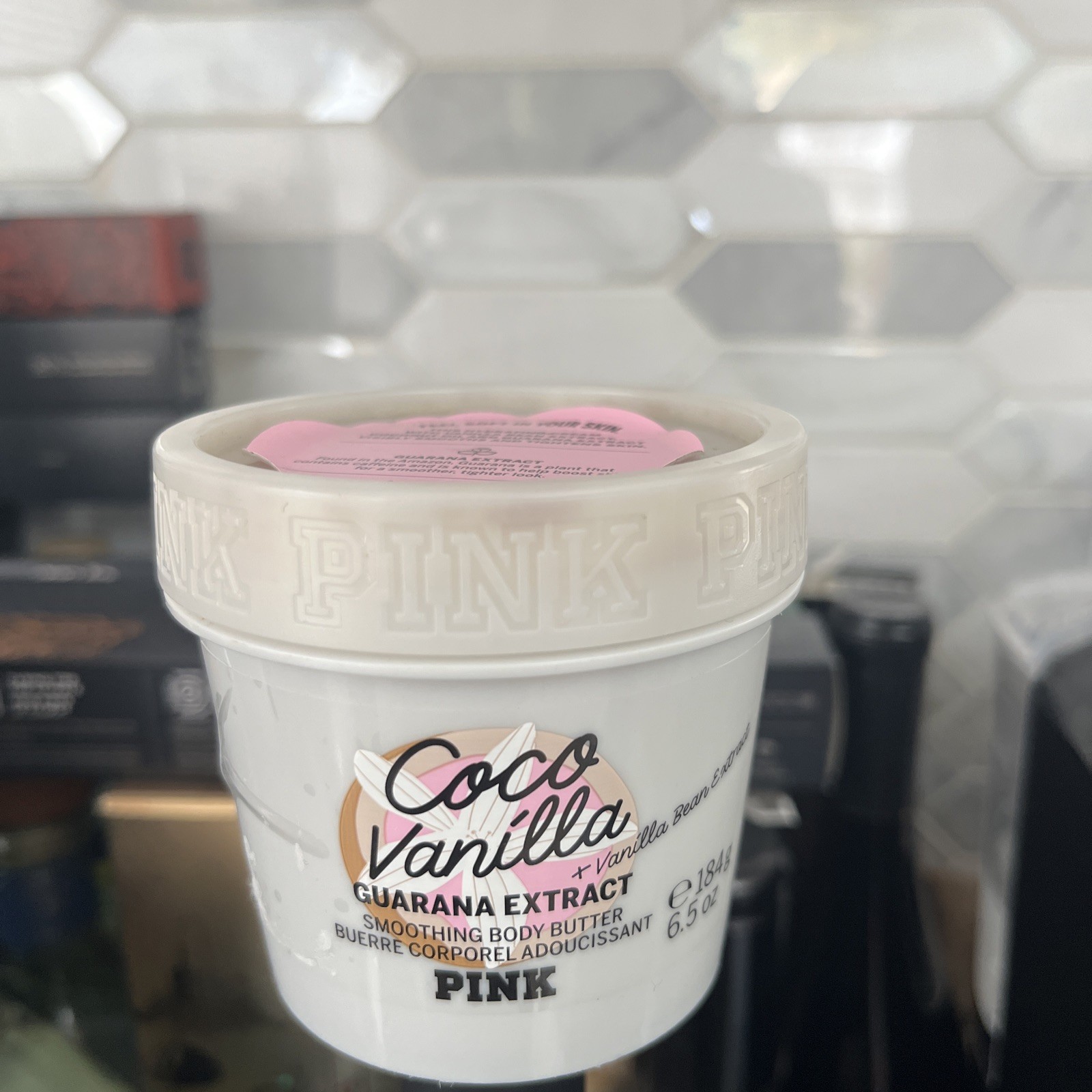 VICTORIAS SECRET PINK COCO VANILLA SMOOTHING BODY BUTTER w/ GUARANA 6.5 oz NEW