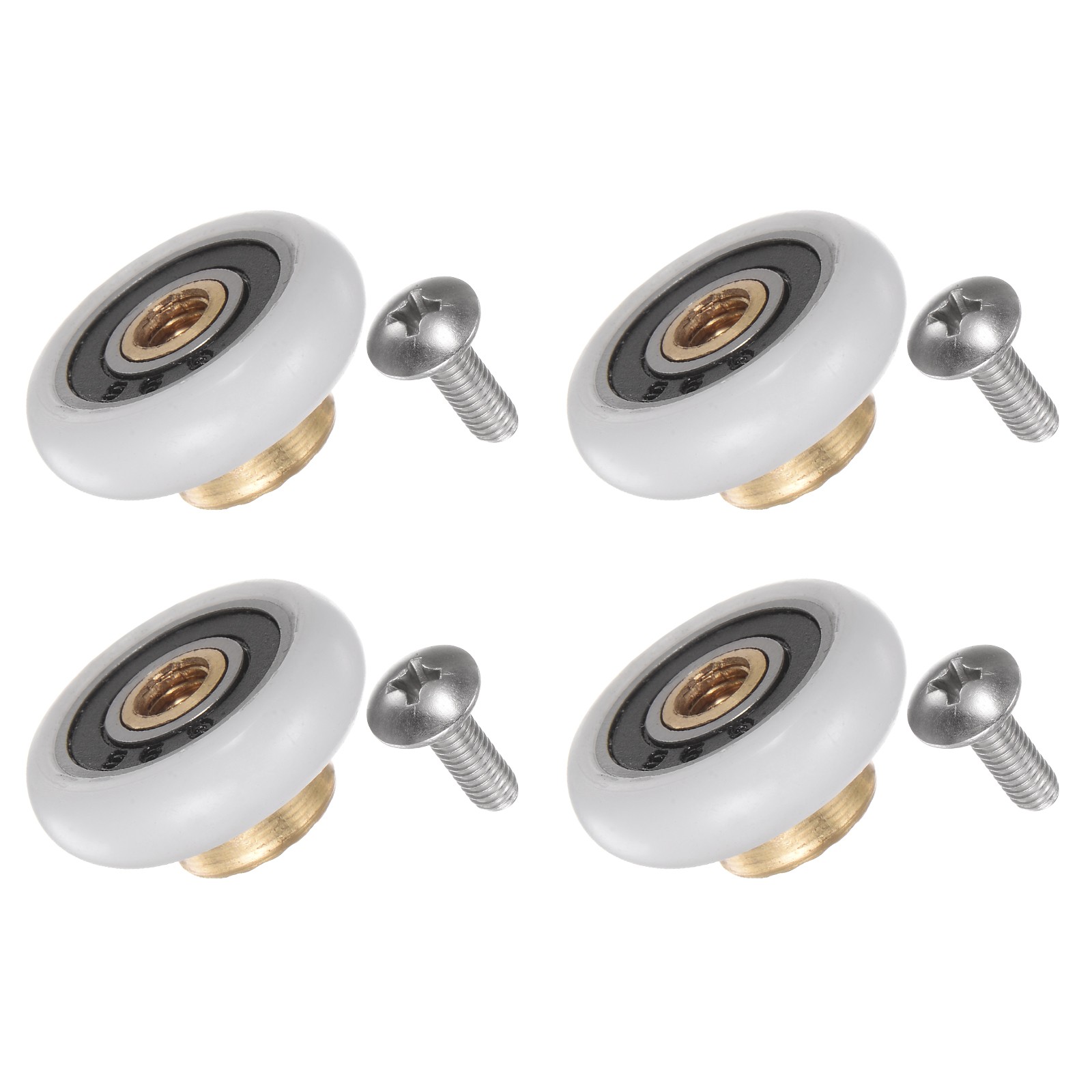 Shower Door Roller Wheel 20mm Replacement for Bathroom Glass Door 4pcs