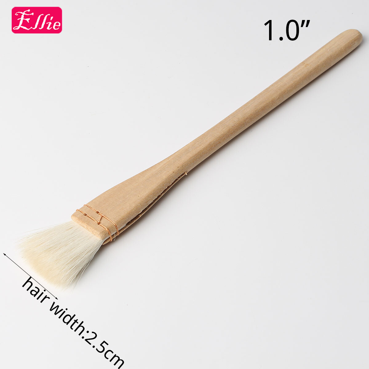 Flat Hake Brushes Size 1" Watercolor Background Painting Drawing Artist Brushes