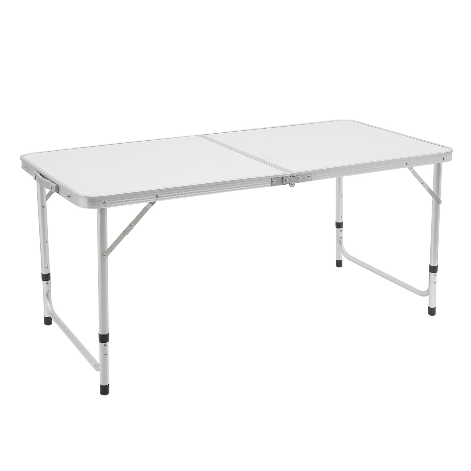 Portable Folding Table Indoor & Outdoor Adjustable Height Table for Picnic, BBQ