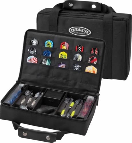 Casemaster Classic Nylon Dart Carrying Case for Steel and Soft Tip Darts, Holds