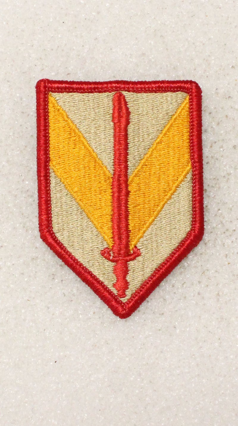 Army patch 5459 - 1st Sustainment Brigade w/merrowed edge