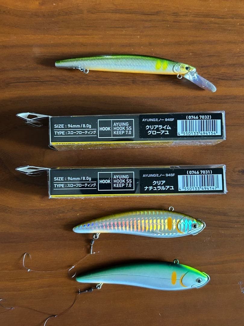 Daiwa Ayu-ing Minnow Palms Escade Vibe Lure Set of 5 japan