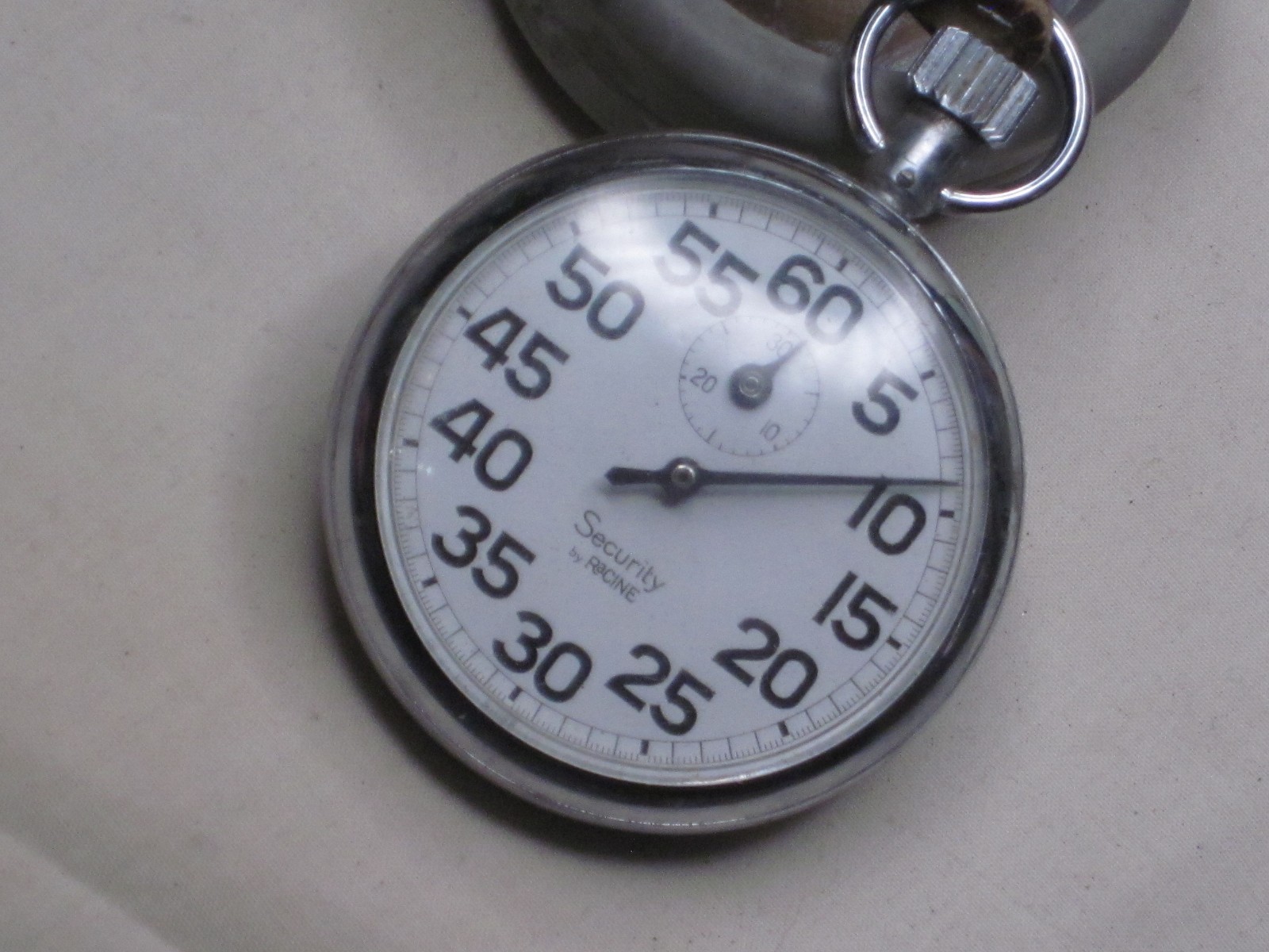 vintage Security by RACINE stopwatch timer stop watch w/ rubber case