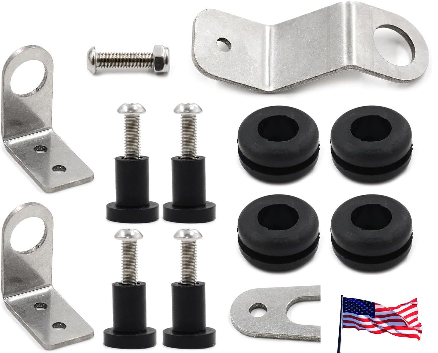 Bolt-On Radiator Bracket Kit For K-Swap K-Series 1992-2000 Honda Civic Motor K