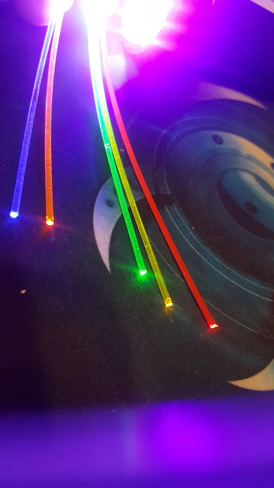 High Visibility 2mm/.080" Fluorescent Fiber Optic replacement rods for Guns