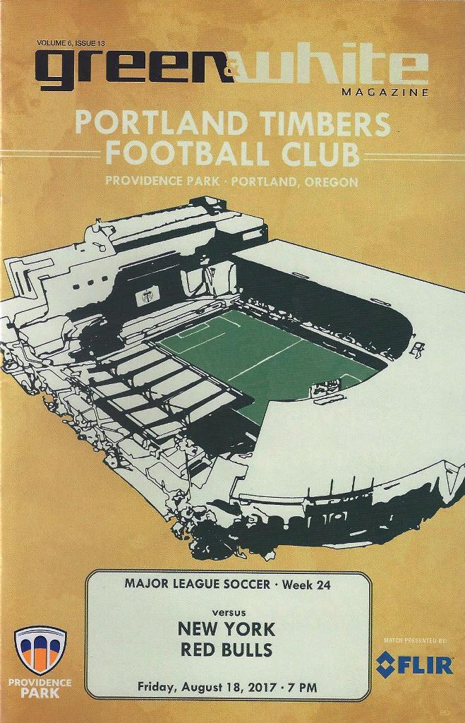 Portland Timbers 'Green & White' MLS Soccer/Football Program Volume 6, Issue 13
