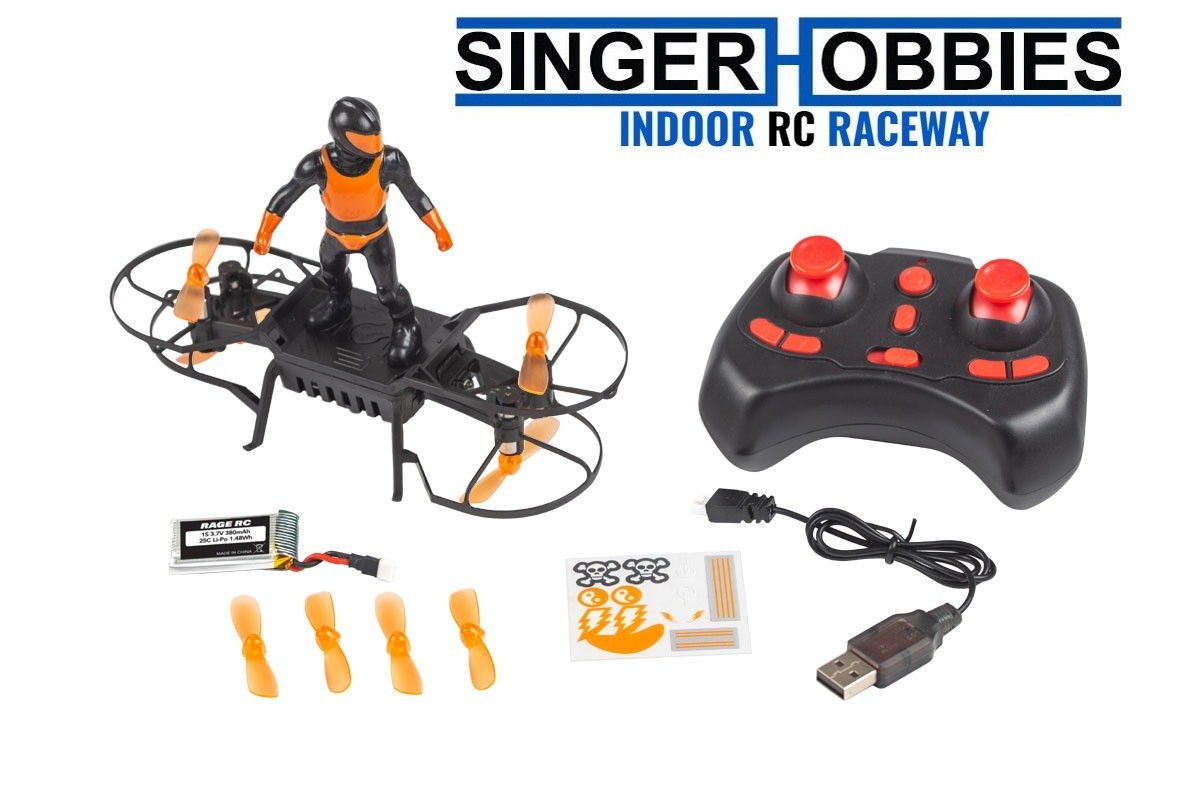 RAGE RC RGR4572 AeroBoard RTF, Radio Control Skater Drone