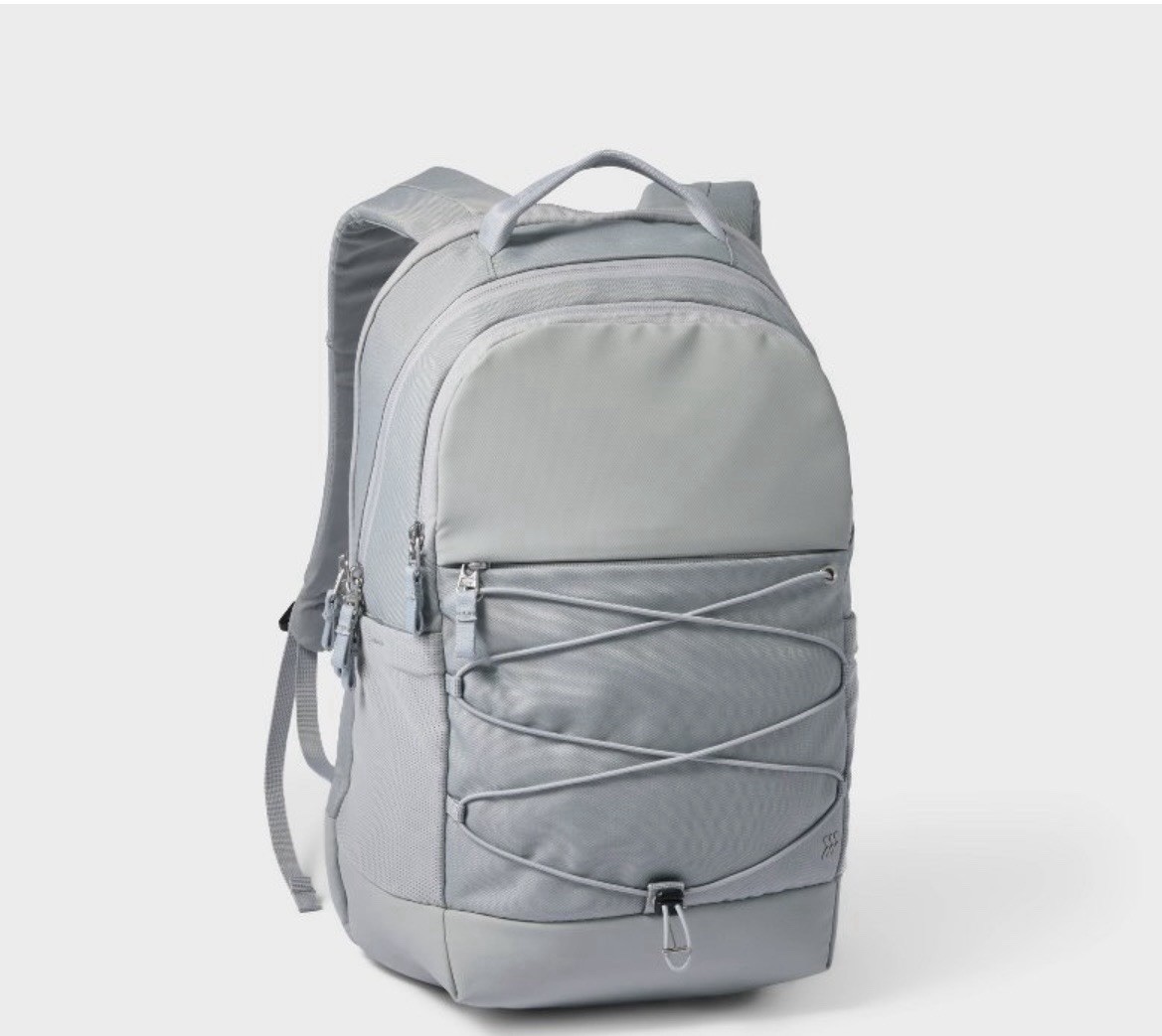 All in Motion Gray Zip Backpack Model Backpack,