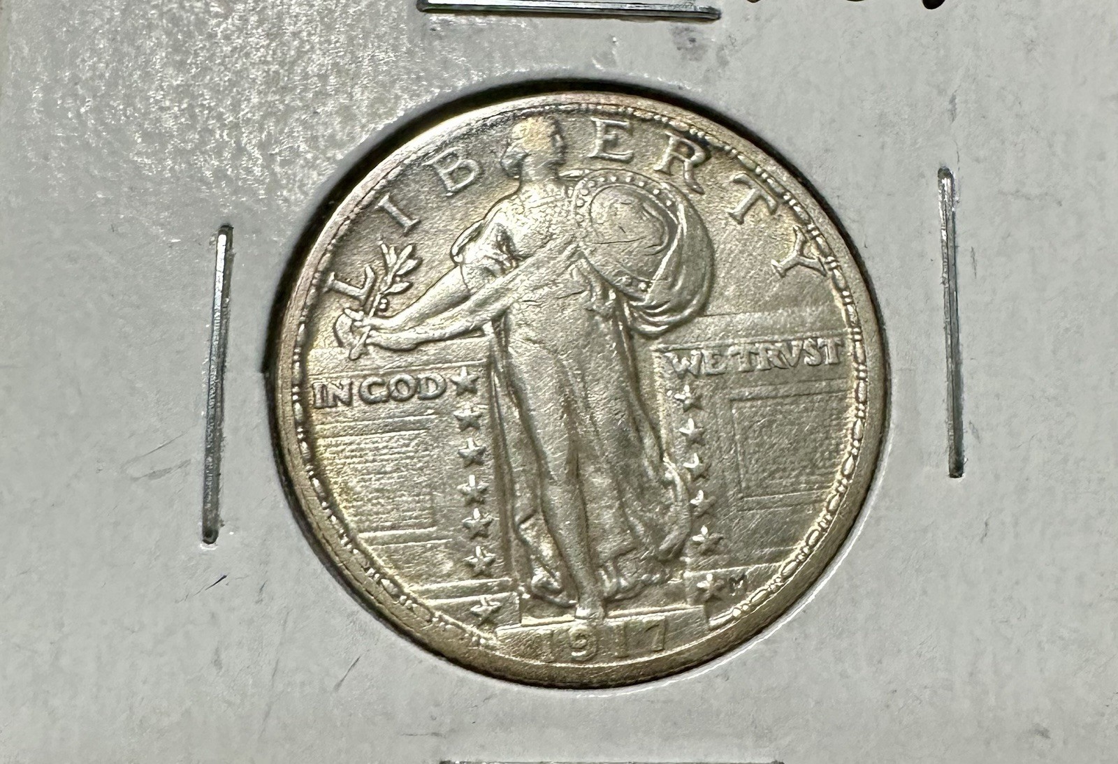 1917 STANDING LIBERTY QUARTER TYPE 2